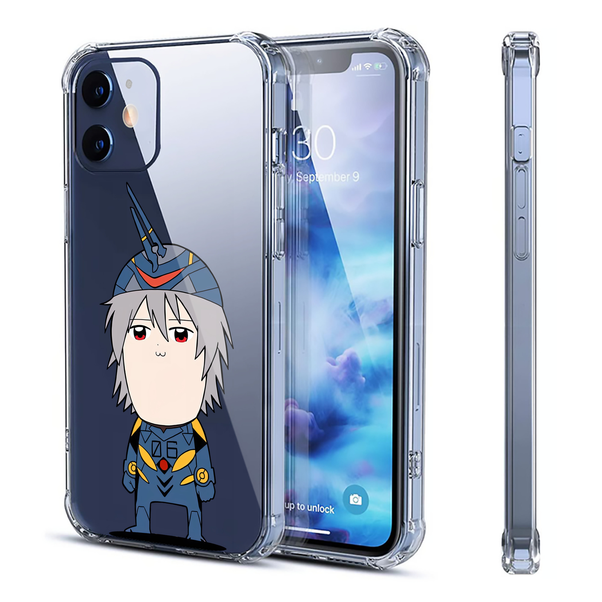 （画像用） EVA 新世紀エヴァンゲリオン 【iPhone 12シリーズ対応】透明スマホケース（クリアソフトケース）